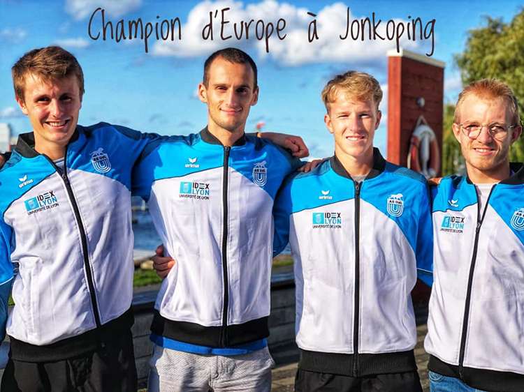 3 rameurs maconnais champion d'europe